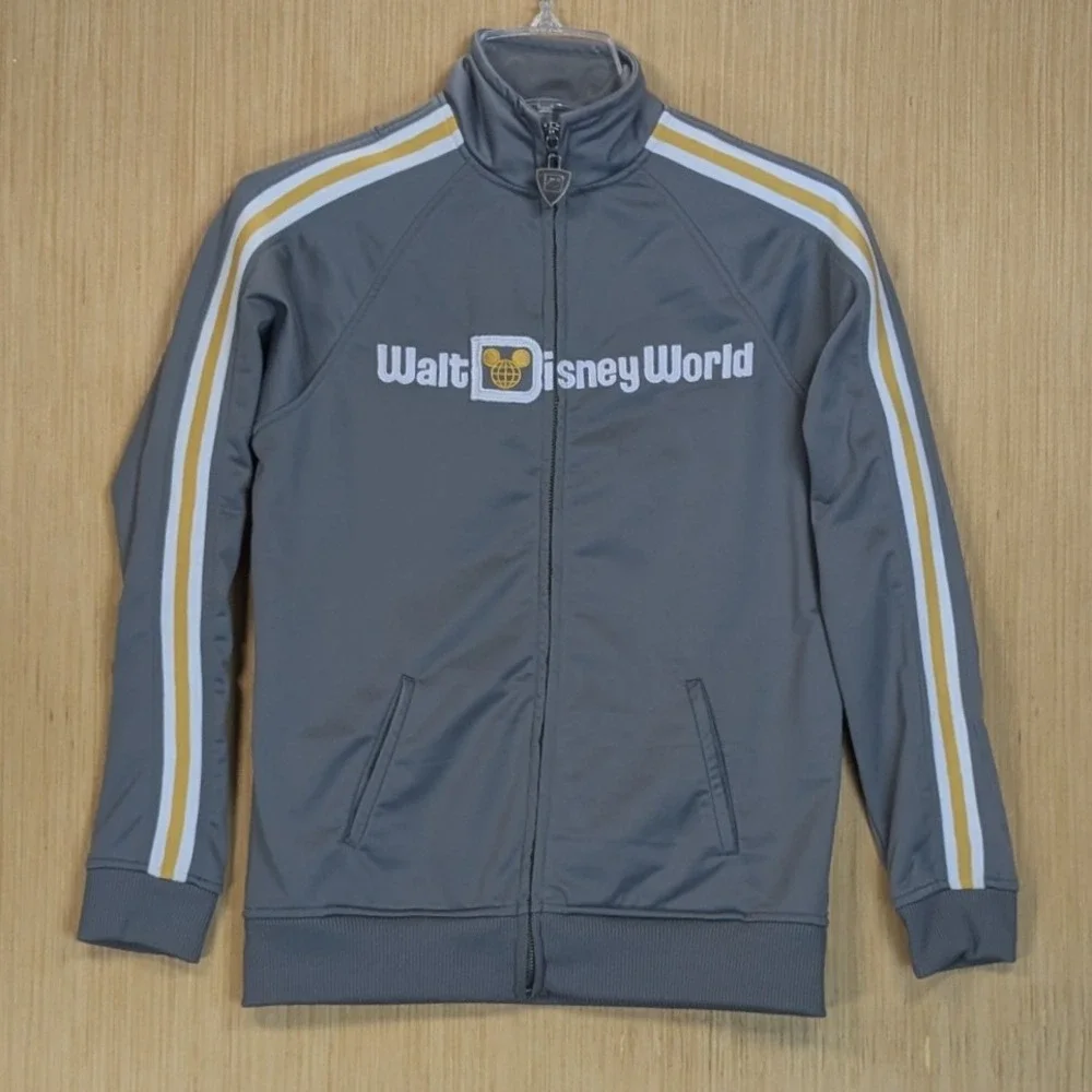 Kids Walt Disney World 40th Anniversary Track‎ Jacket Gray Youth Size S